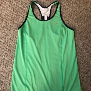 NWOT Nike dri fit lime green workout tank top